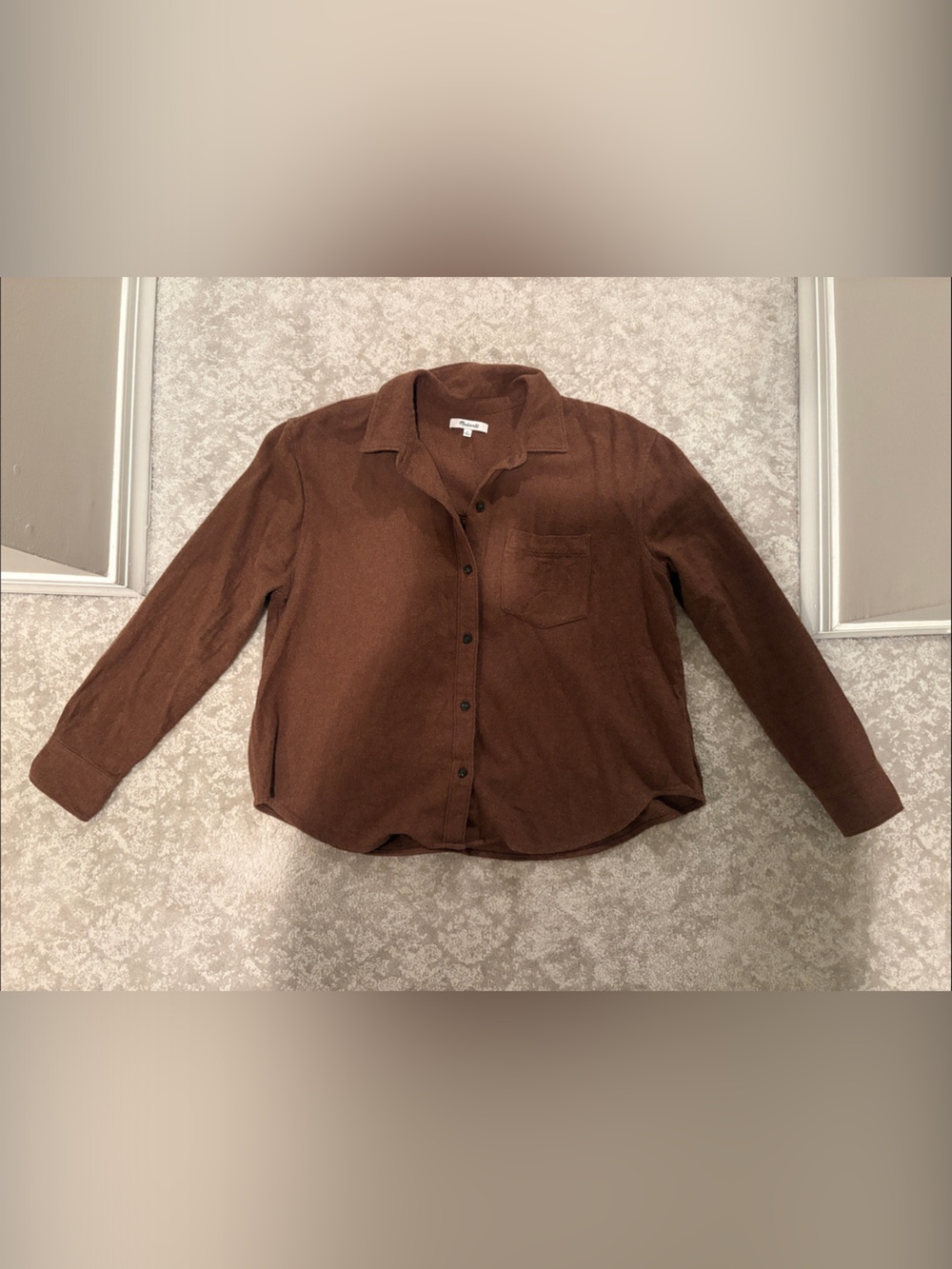 Madewell Brown Utility Shirt Jacket